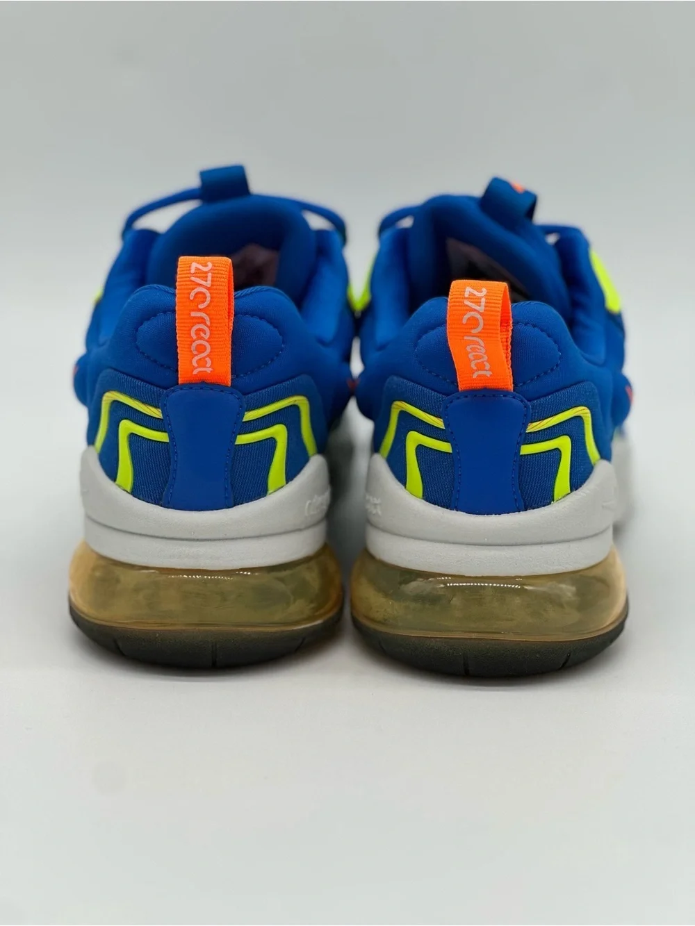 Nike Kids Blue Neon Green Orange Air Max Style Sneakers